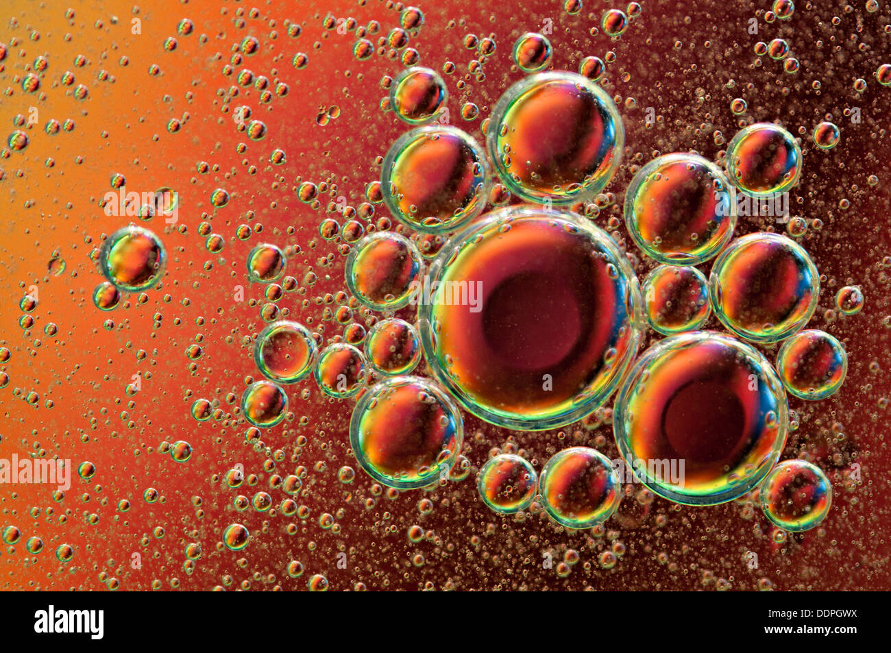 Bulles et fizz Banque D'Images