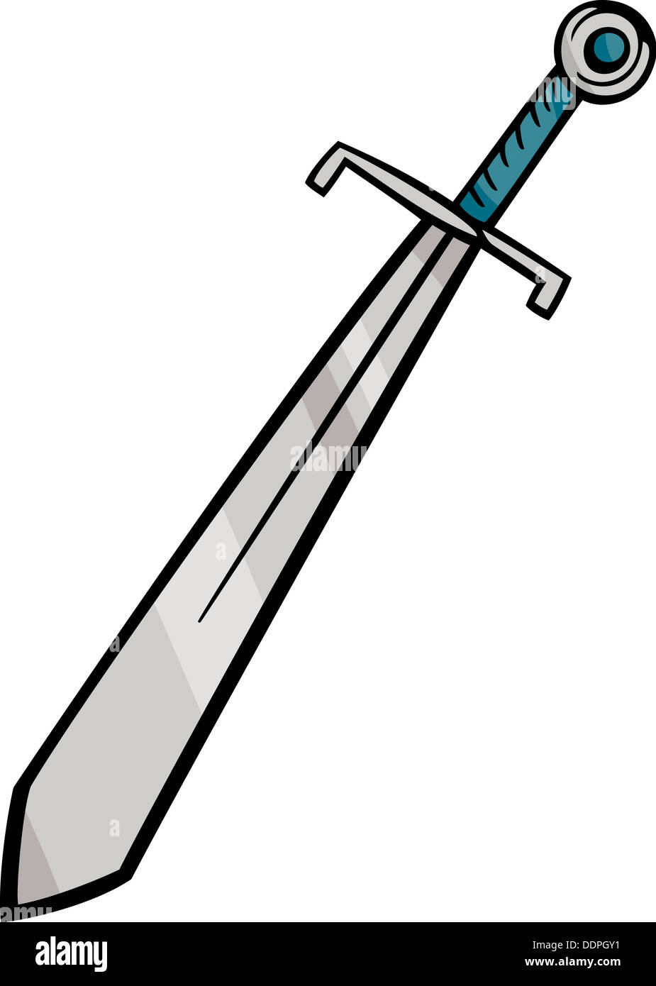 Cartoon Illustration de l'Épée arme médiévale Clip Art Banque D'Images