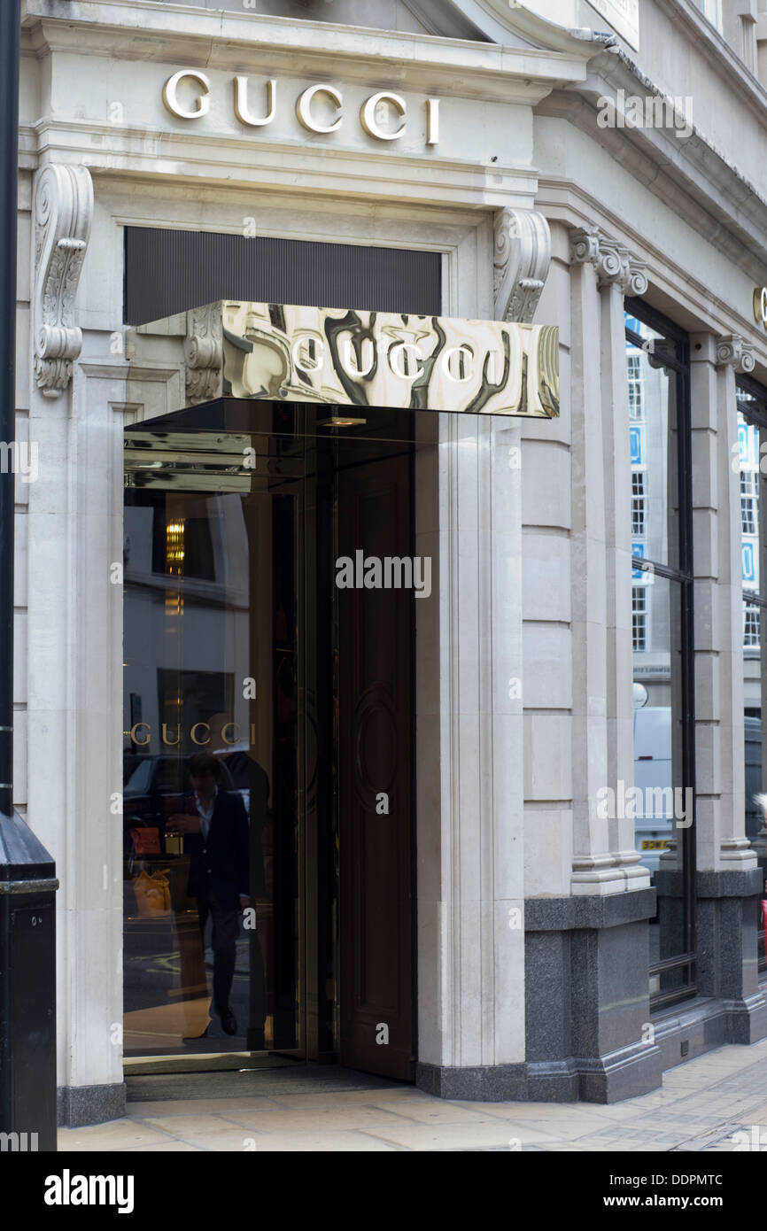 Boutique Gucci/London England Banque D'Images