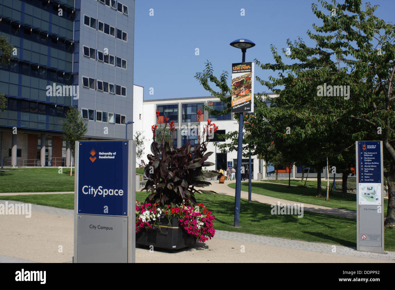 L'Université de Sunderland, l'espace de la ville, City Campus. Banque D'Images