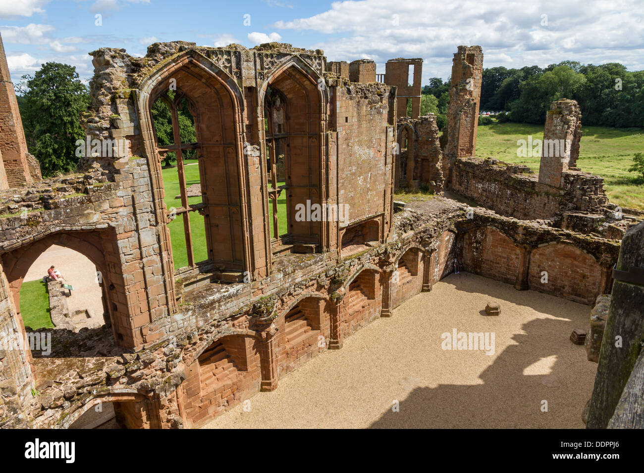 Les ruines de château de Kenilworth, Warwickshire, Kenilworth. Banque D'Images