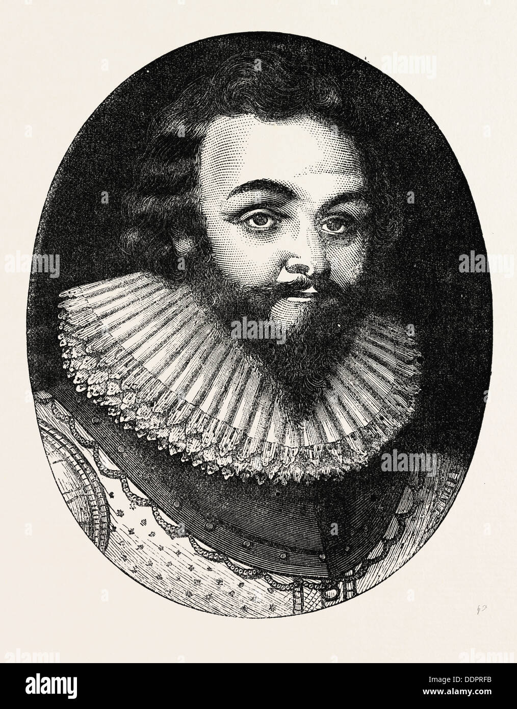 SIR FRANCIS DRAKE, il était un capitaine anglais, corsaire, navigator, la bave), et politicien de l'ère élisabéthaine, 1870 Banque D'Images
