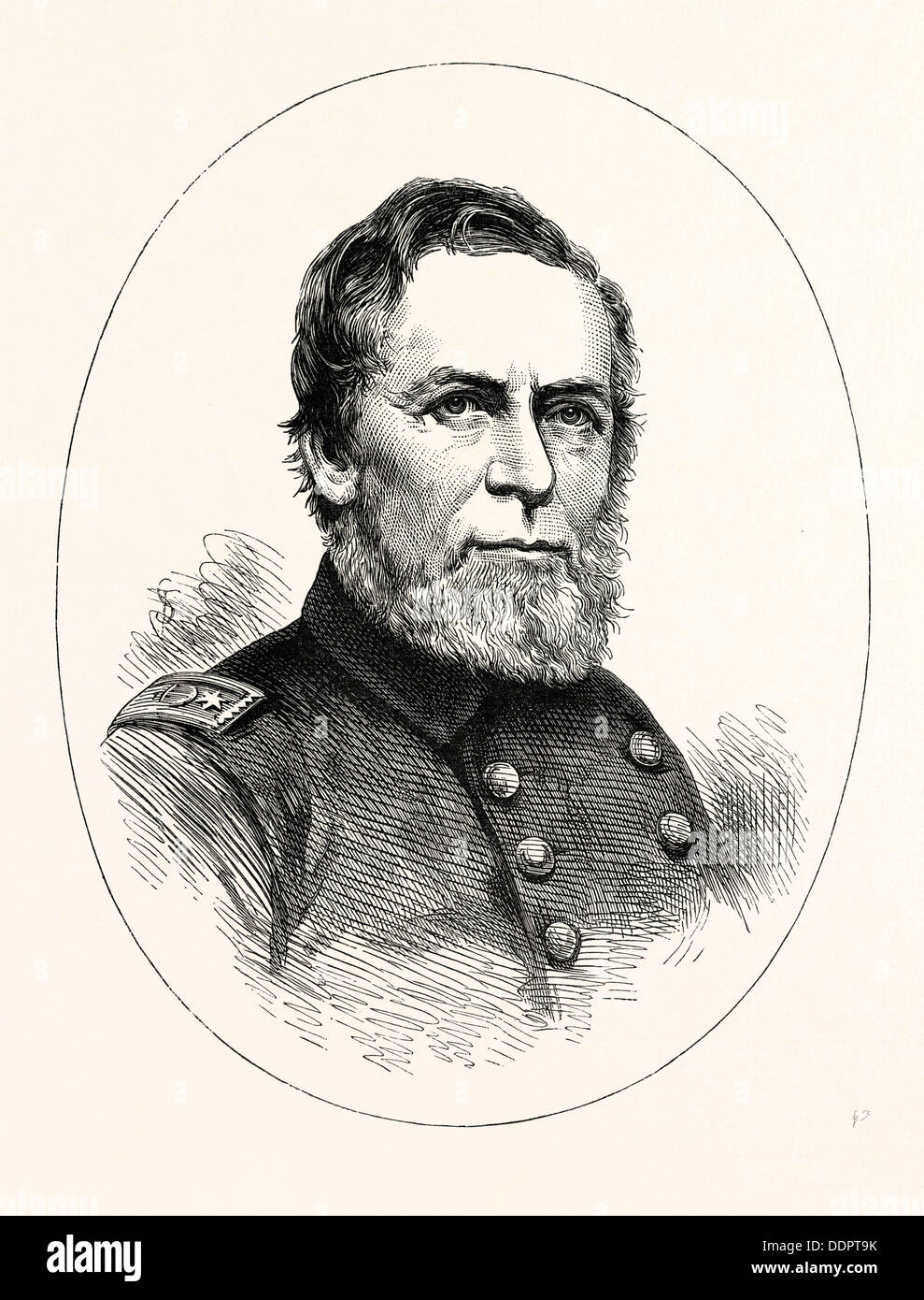 A.H. COMMODORE FOOTE, 1870 Gravure Banque D'Images
