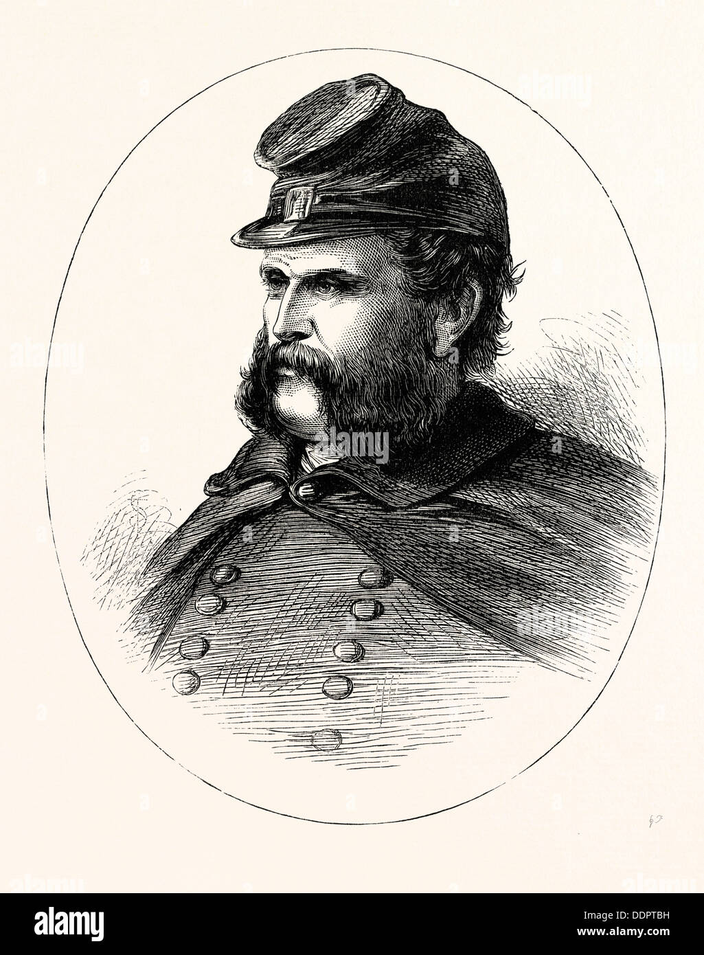 BURNSIDE général, il était un soldat américain, directeur de chemin de fer, à l'inventeur, l'industriel et homme politique américain de Rhode Island Banque D'Images