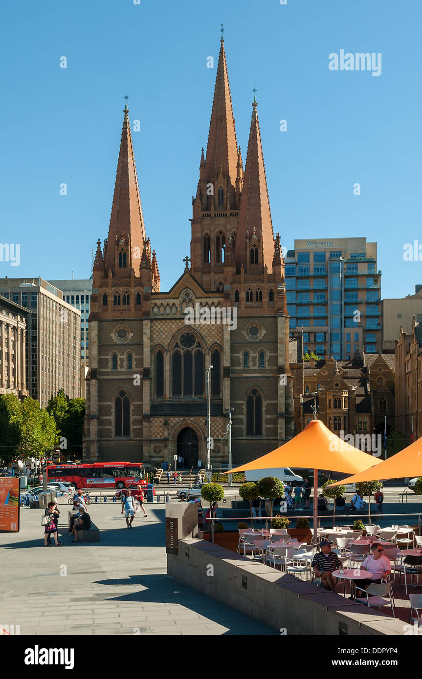 La Cathédrale St Paul, Melbourne, Victoria, Australie Banque D'Images