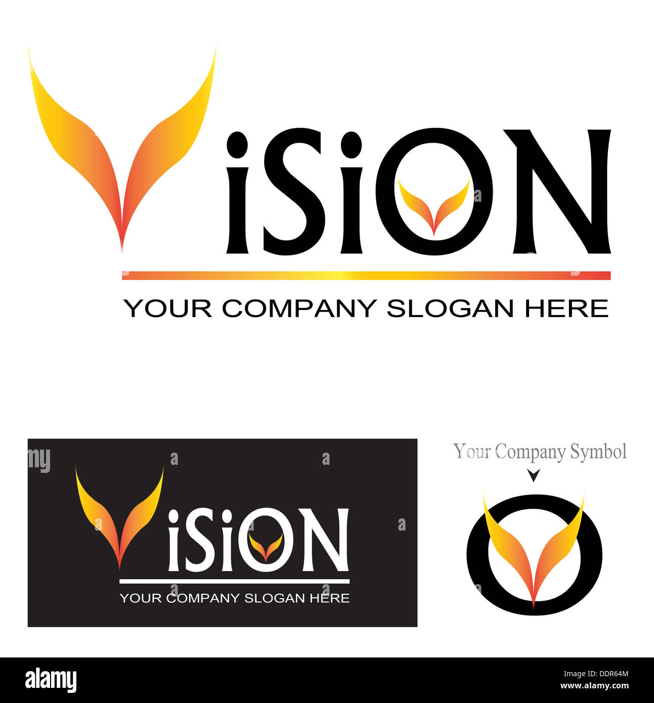 Logo Société Vision Banque D'Images