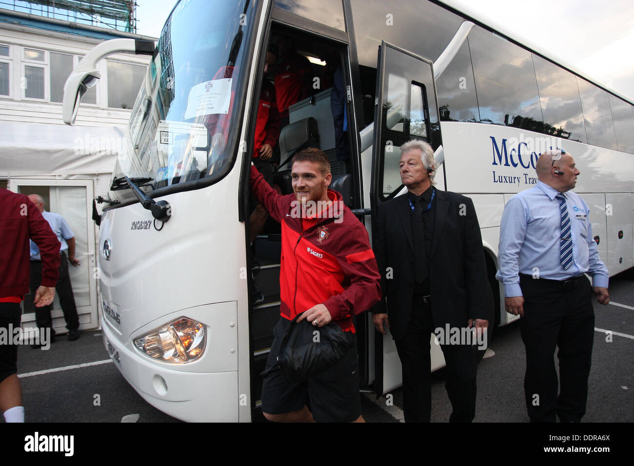 Belfast, en Irlande du Nord, Royaume-Uni. Le 05 août, 2013. Portugal train à Windsor Park à Belfast en avance sur leur qualification de la Coupe du Monde avec l'Irlande du Nord photos de Kevin Scott Scott / Belfast Médias Crédit : Kevin Scott/Alamy Live News Banque D'Images