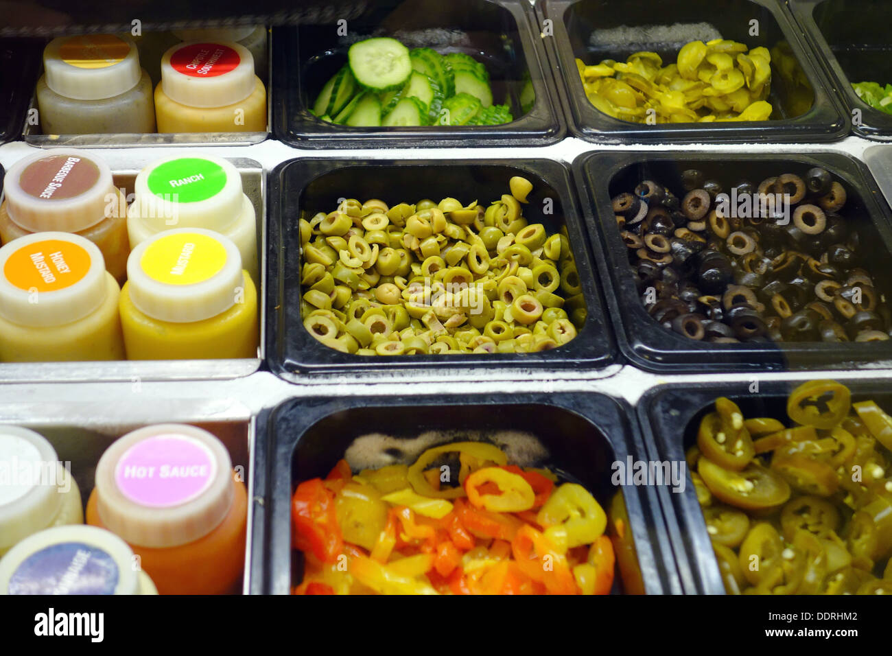 Les ingrédients alimentaires pour sandiches Banque D'Images