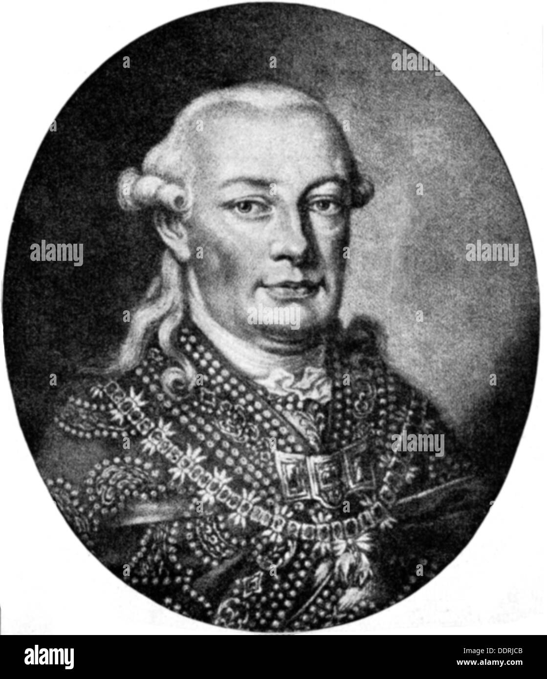 Léopold II, 5.5.1747 - 1.3.1792, Saint Empereur romain 30.9.1790 - 1.3.1792, gravure sur cuivre par Haid après peinture Kienzinger, 18e siècle, l'artiste n'a pas d'auteur pour être effacé Banque D'Images