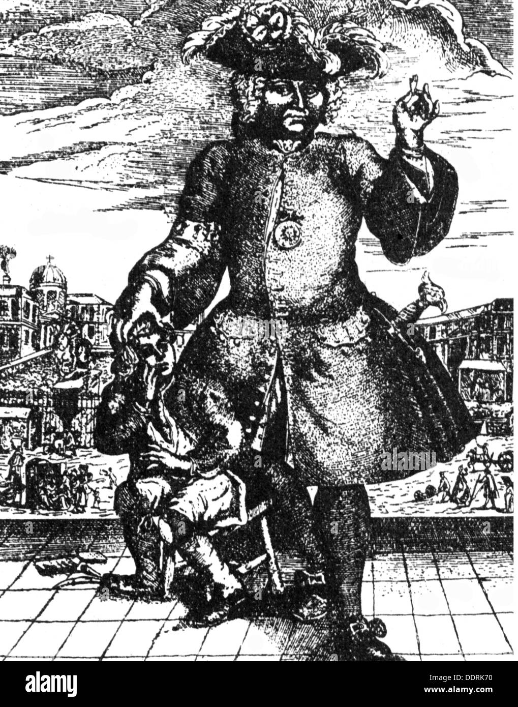 La médecine, médecine dentaire, dentiste, voyage circulaire, gravure sur cuivre, vers 1750, l'artiste n'a pas d'auteur pour être effacé Banque D'Images