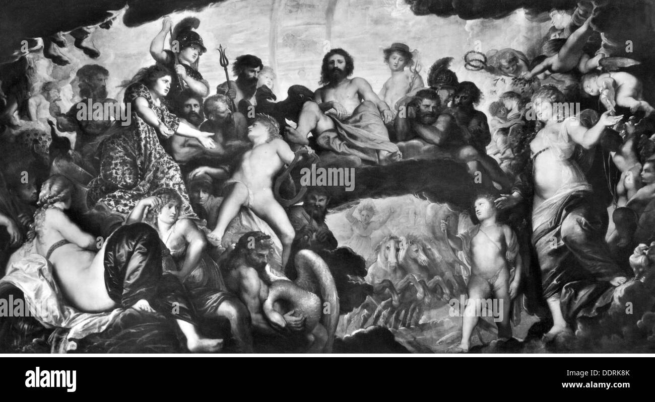 Religion, monde antique, mythologie grecque, 'le Conseil des Dieuxs', peinture de Peter Paul Rubens (1577 - 1640), 1602, Prague, droits additionnels-Clearences-non disponible Banque D'Images