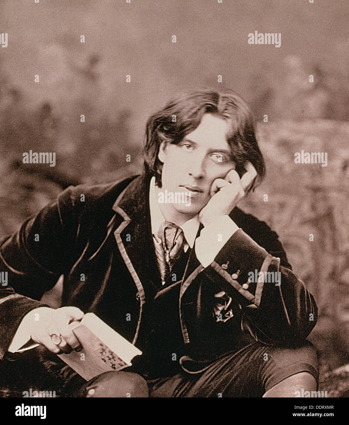 Oscar Wilde, dramaturge irlandais né et d'esprit, 1882. Artiste : Inconnu Banque D'Images