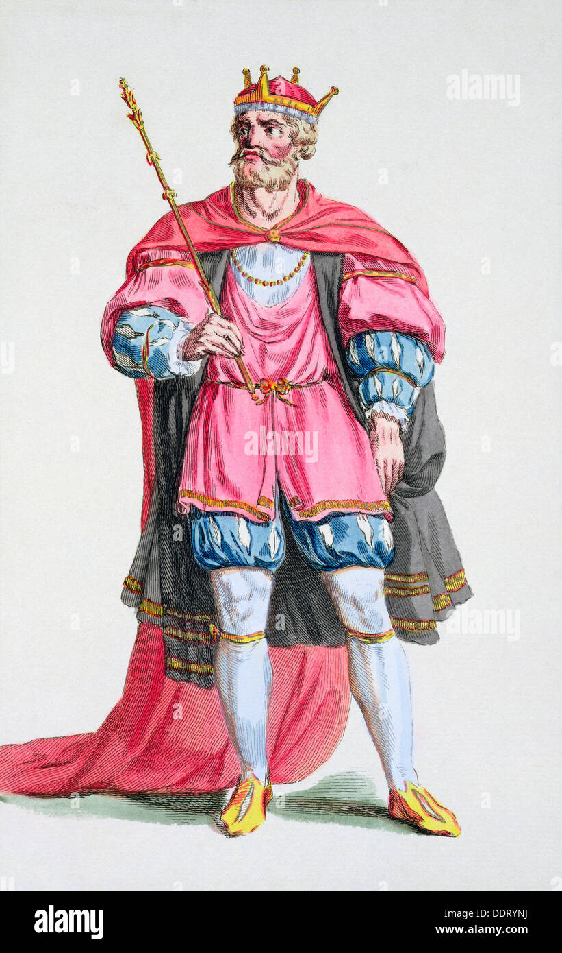 Guillaume le Conquérant, 11ème siècle duc de Normandie et Roi d'Angleterre, (1780). Artiste : Pierre Duflos Banque D'Images