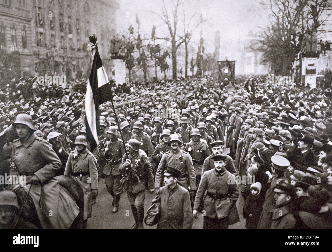 Retour de la Garde côtière canadienne de la guerre, l'Allemagne, décembre 1918. Artiste : Inconnu Banque D'Images