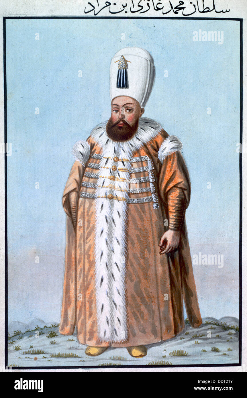 Mehmed III, empereur Ottoman, (1808). Artiste : Inconnu Banque D'Images