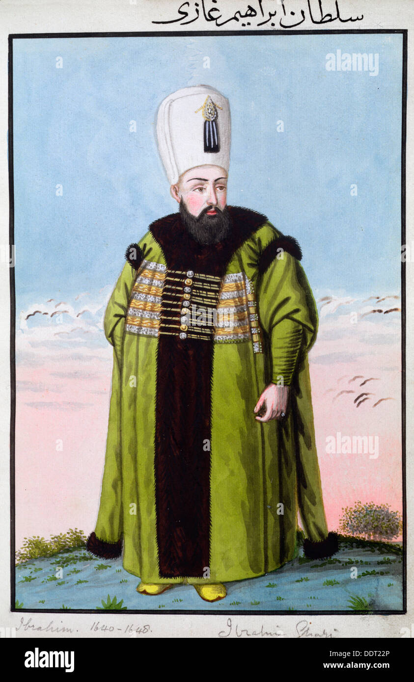 Ibrahim I, empereur Ottoman, (1808). Artiste : John Young Banque D'Images