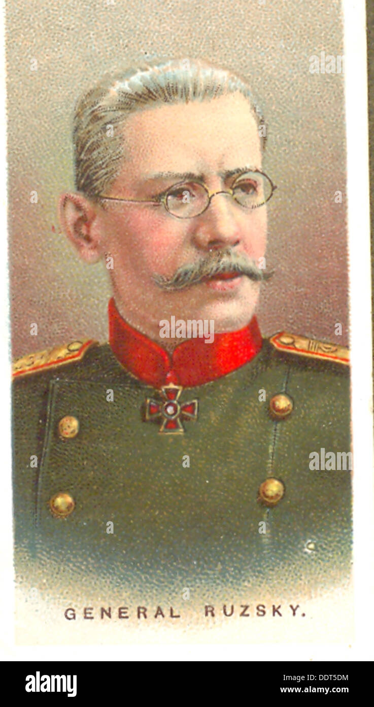 La Première Guerre mondiale portrait du général Ruzsky Banque D'Images