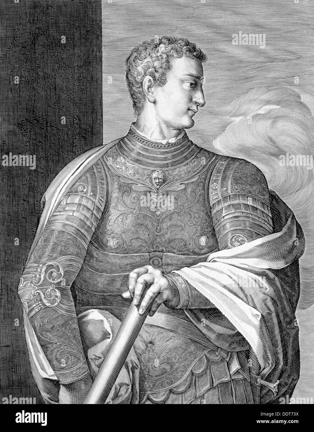 Caligula, empereur romain, (c1590-1629). Artiste : Aegidius Sadeler II Banque D'Images