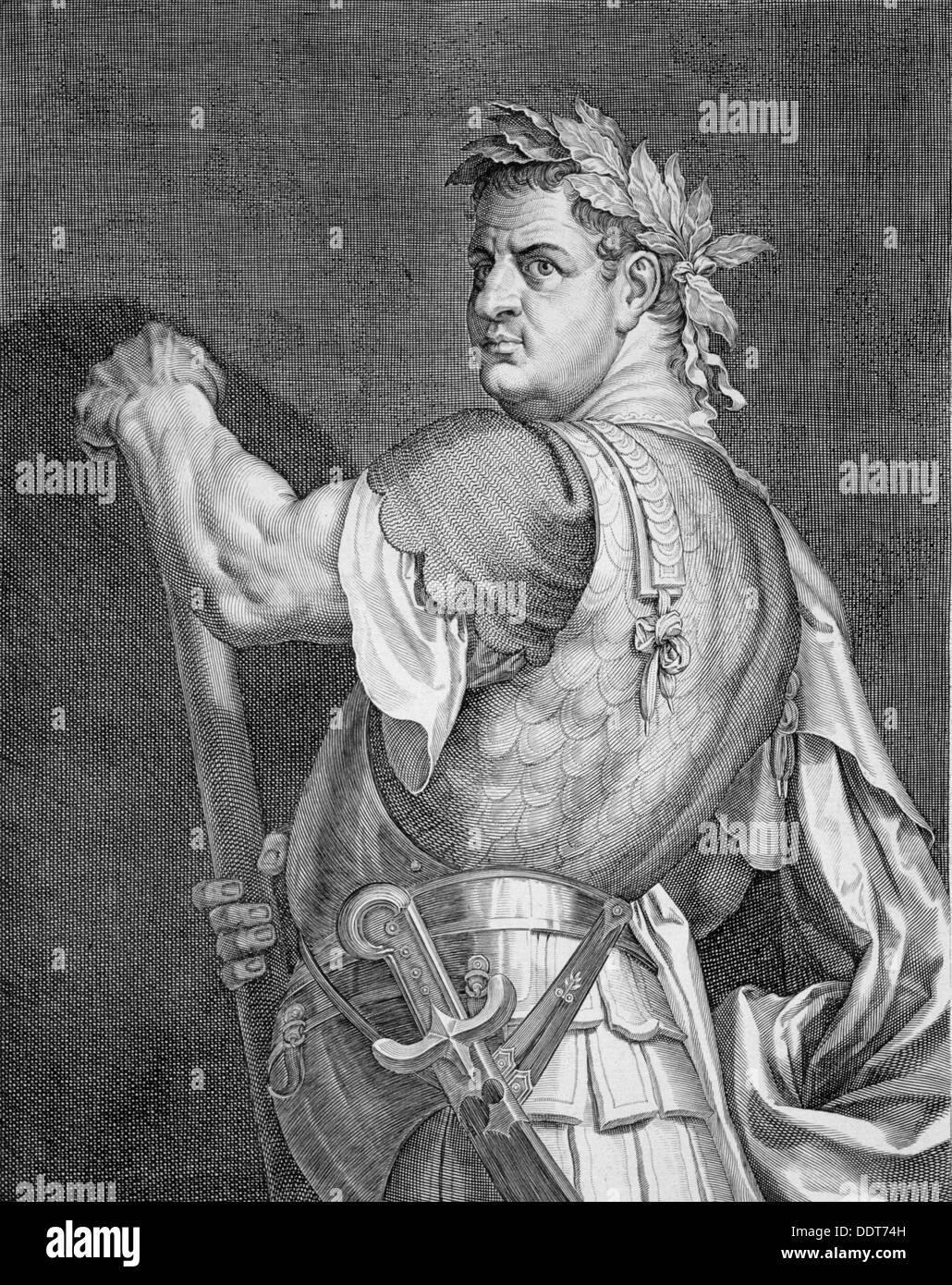 Titus, empereur romain, (c1590-1629). Artiste : Aegidius Sadeler II Banque D'Images