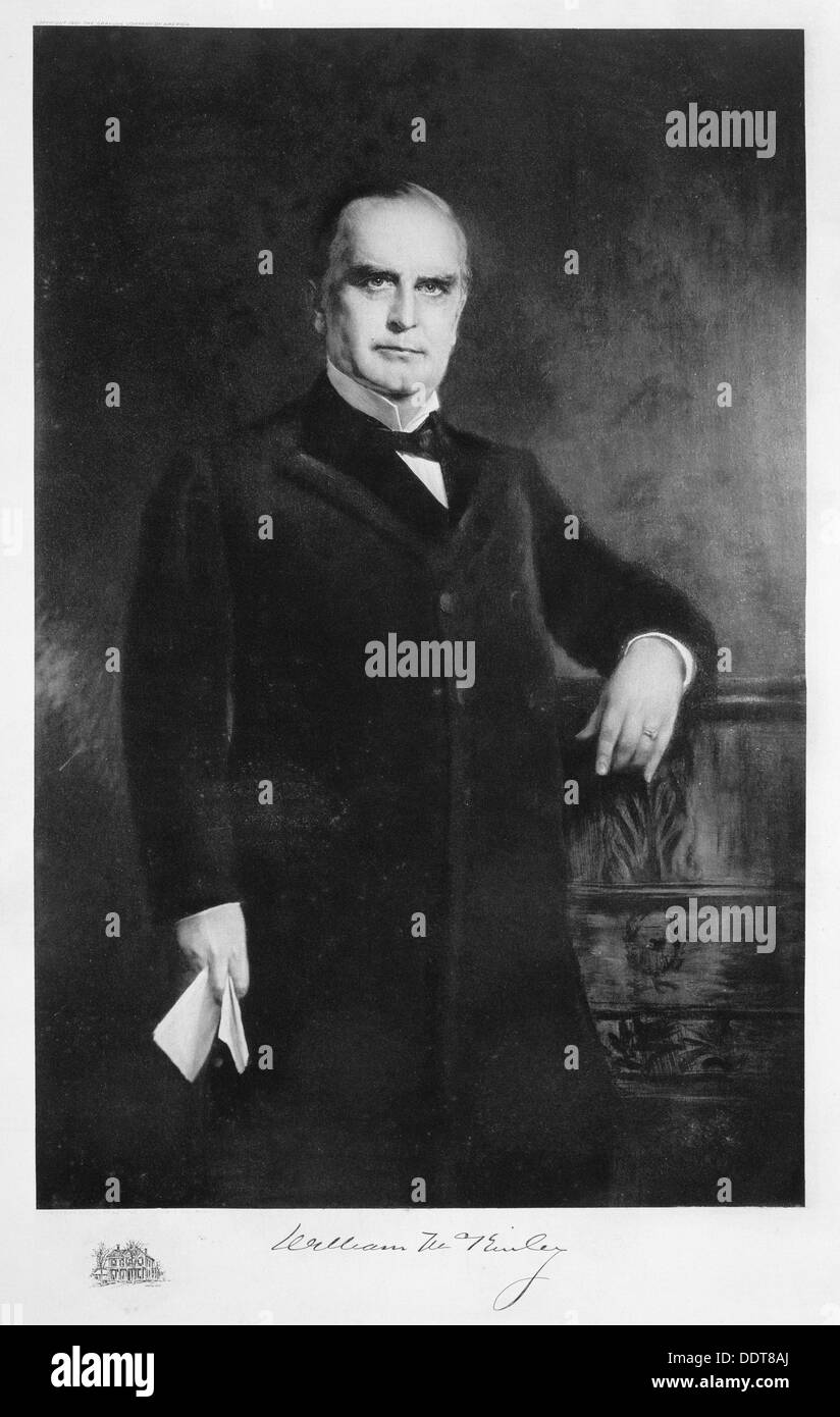 William McKinley, 25e président des États-Unis, 19e siècle. Artiste : Inconnu Banque D'Images