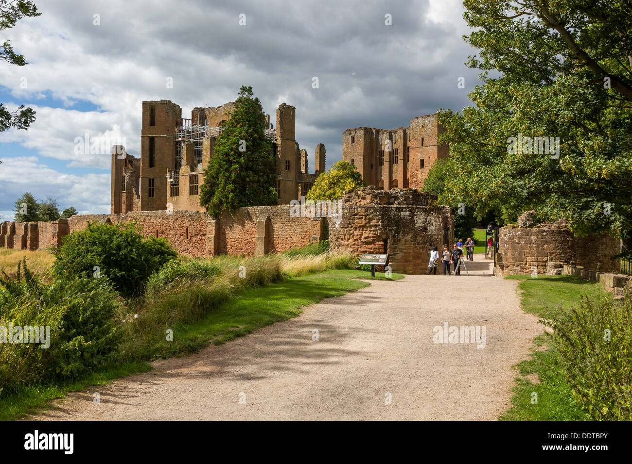 L'entrée de Kenilworth, le château de Kenilworth, Warwickshire. Accueil de Robert Dudley Banque D'Images