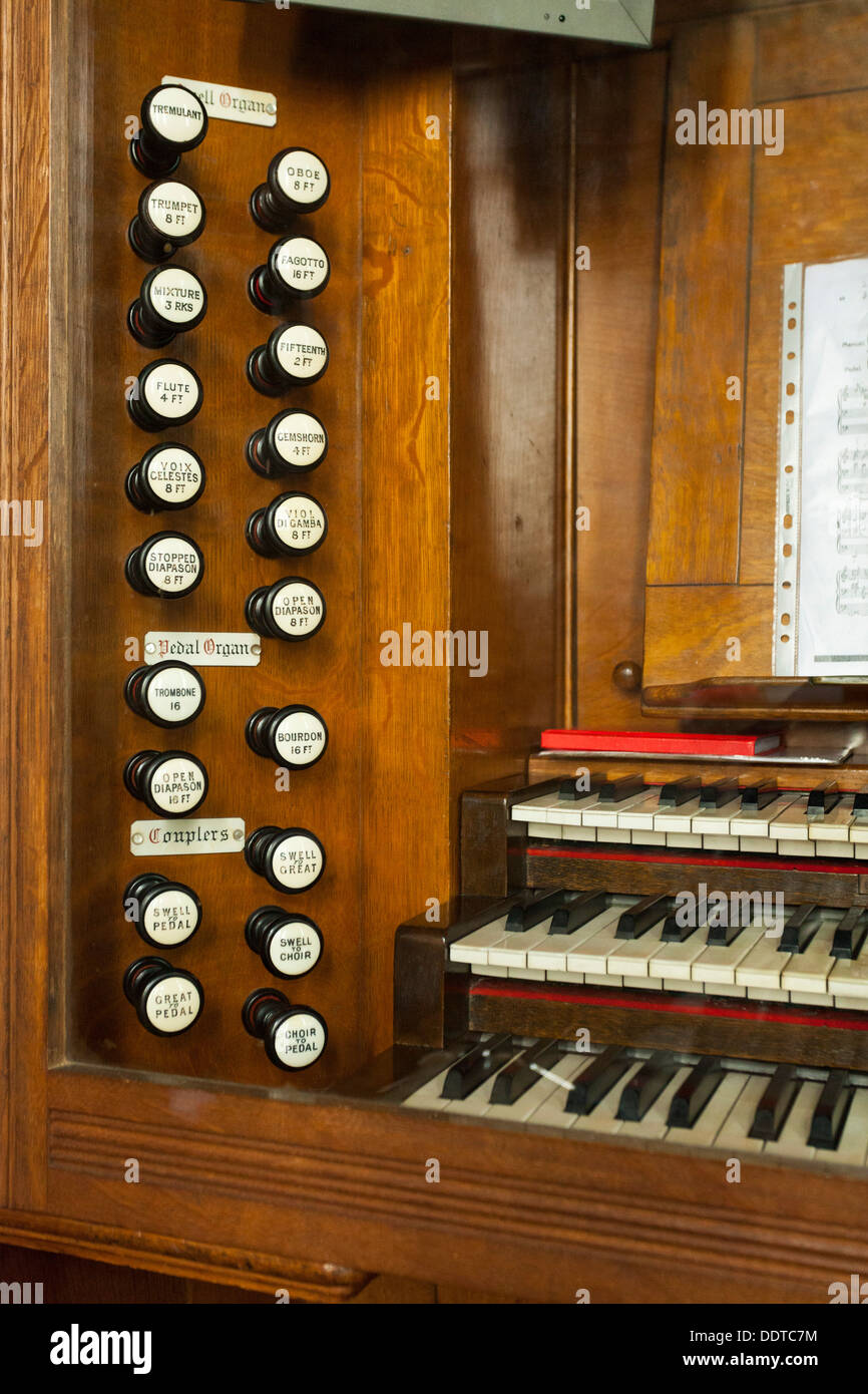 Brigids orgue Cathédrale St s'arrête, Kildare, Irlande Banque D'Images