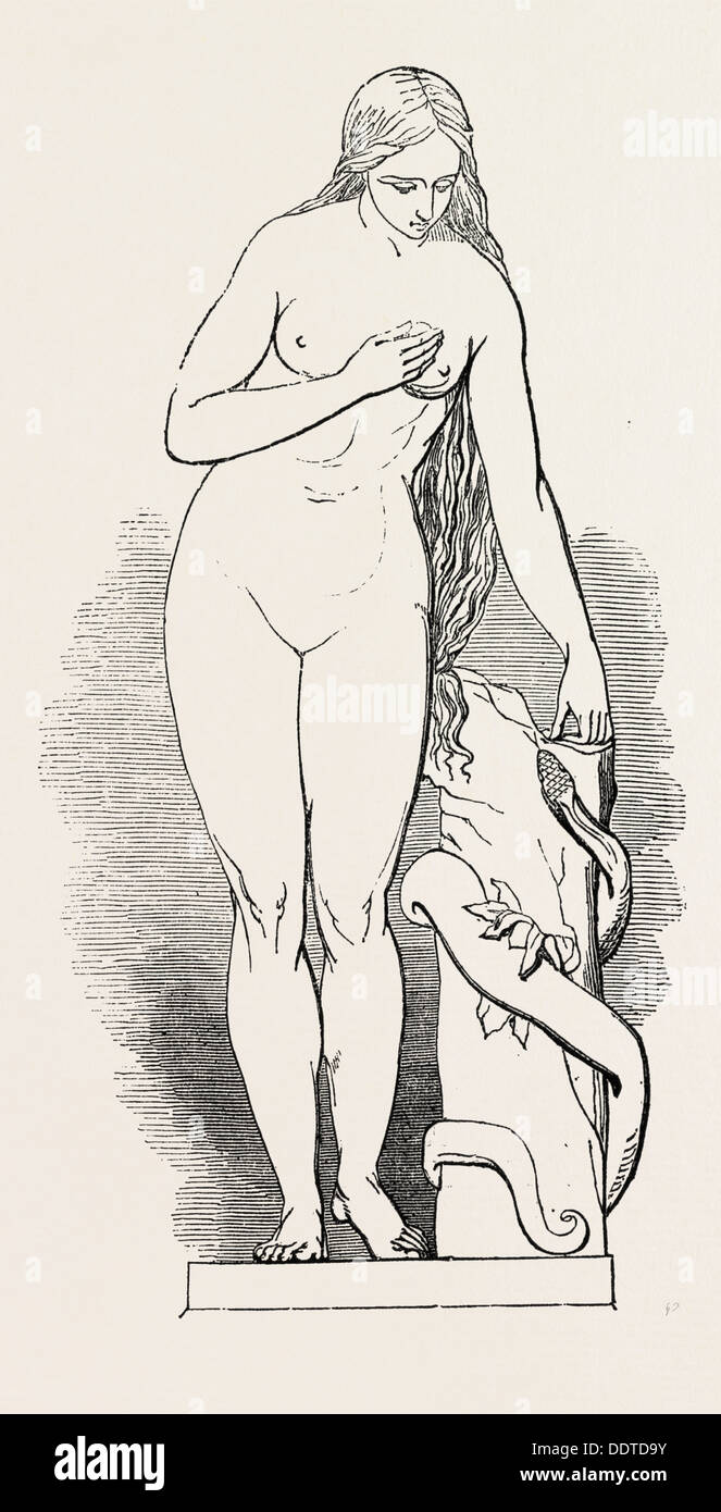 EVE JOHN BELL, EN BRONZE, par messieurs. ELKINGTON, 1851 Gravure Banque D'Images