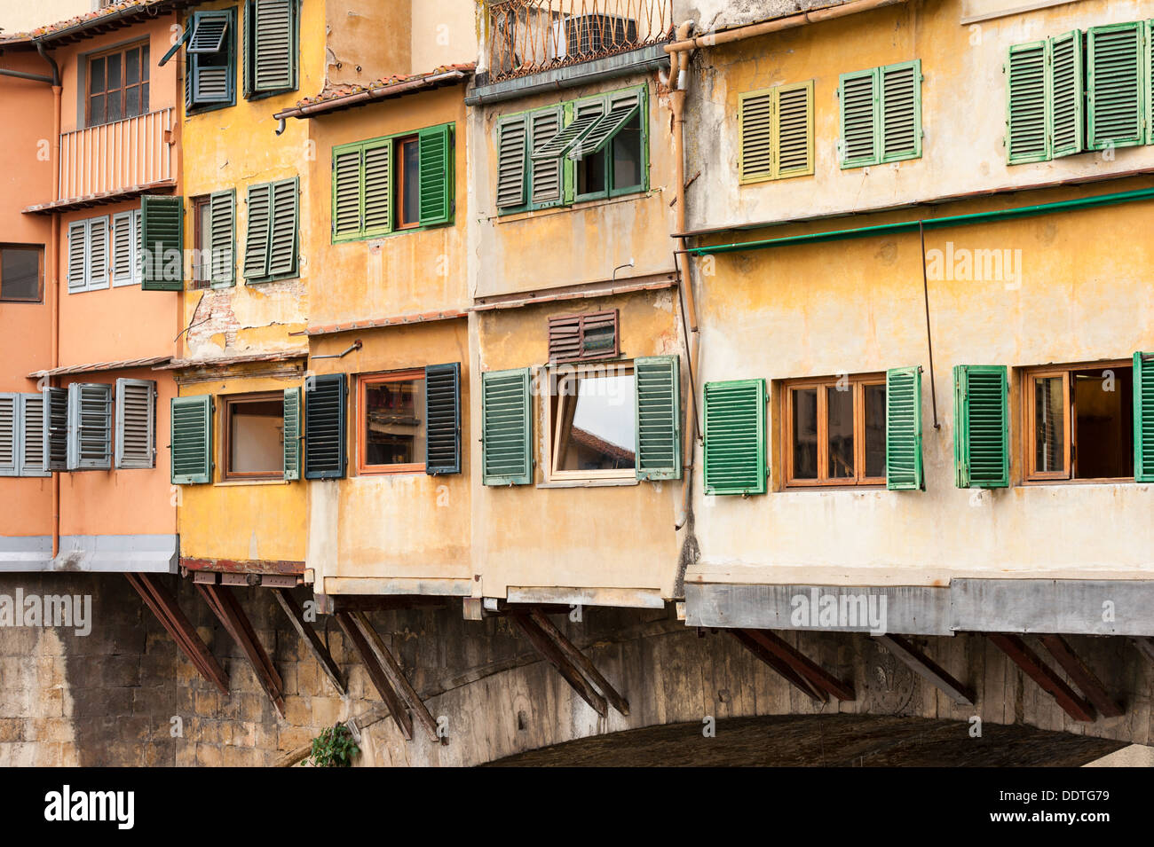 Détail de Ponte Vecchio Florence Banque D'Images
