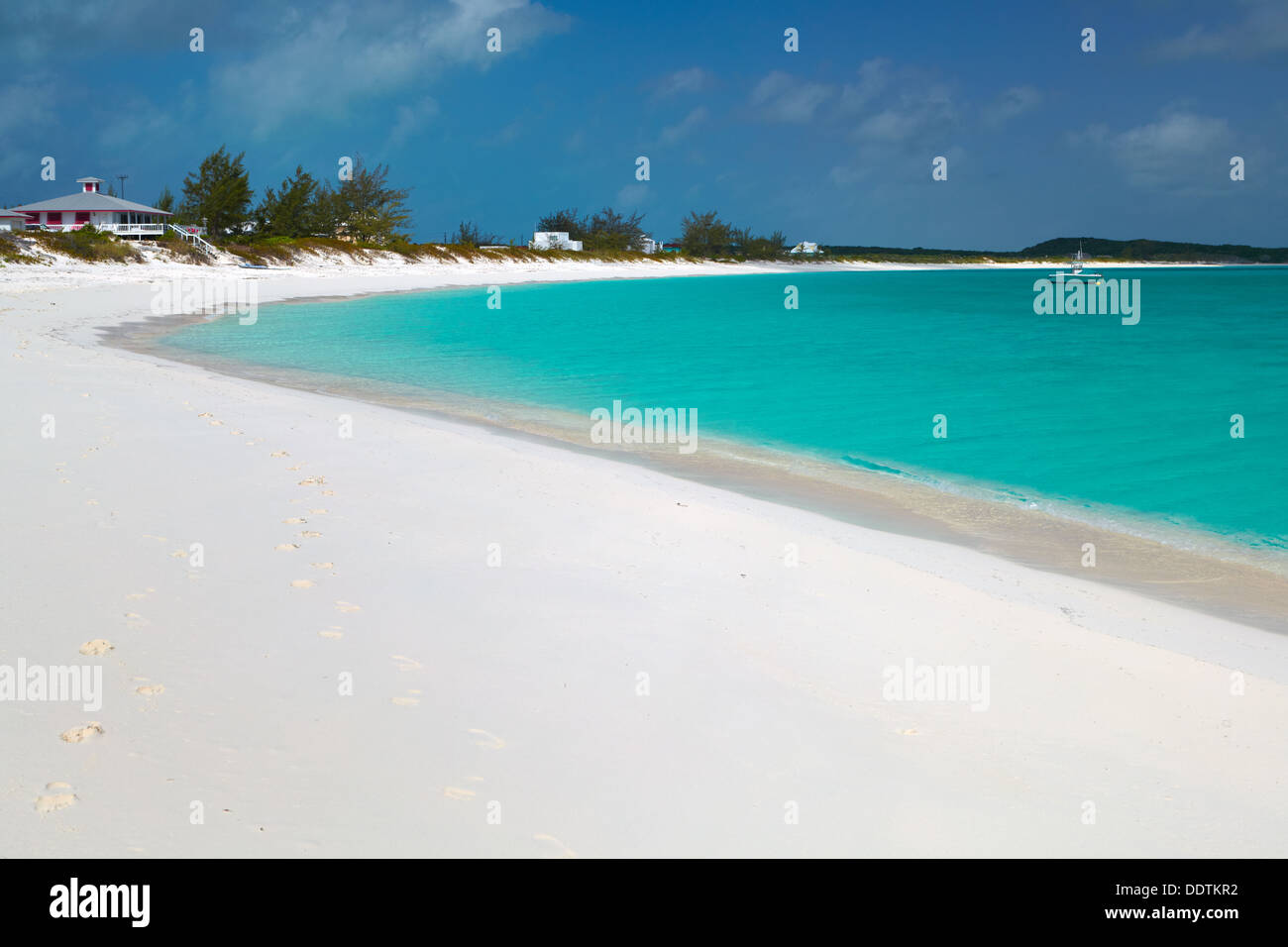 Tropique du Cancer, l'île de Little Exuma, Bahamas, Caraïbes Banque D'Images