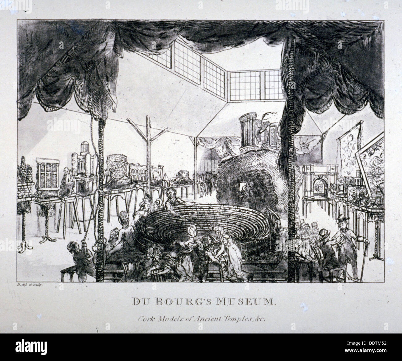 Dubourg's Museum, Grosvenor Street, Westminster, London, 1818. Artiste : Matthew Dubourg Banque D'Images