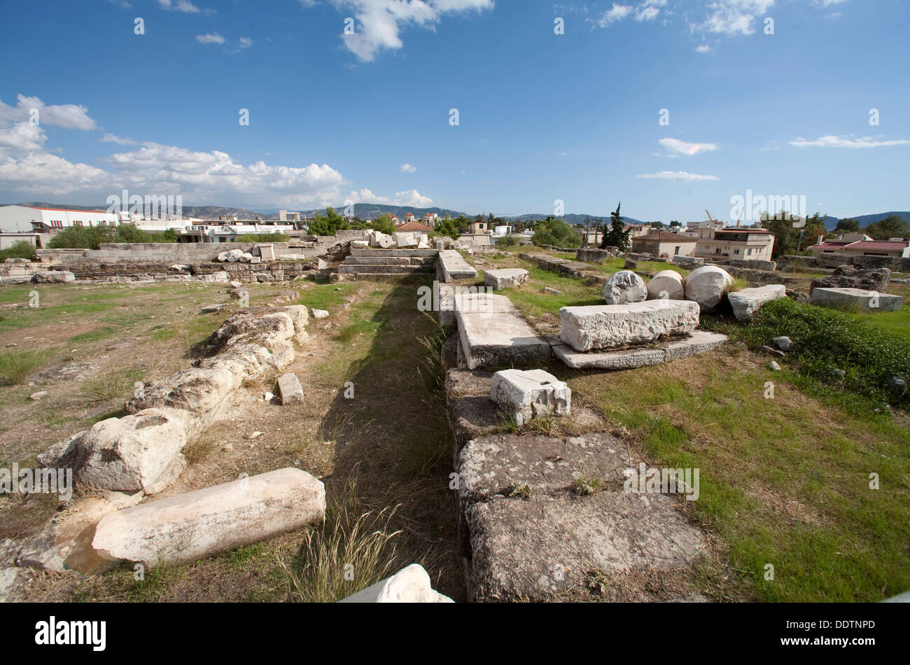 Le bouleutérion à Eleusis, en Grèce. Artiste : Samuel Magal Banque D'Images