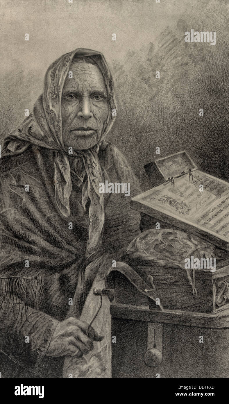 La Comtesse - vieille femme, vers 1886 Banque D'Images