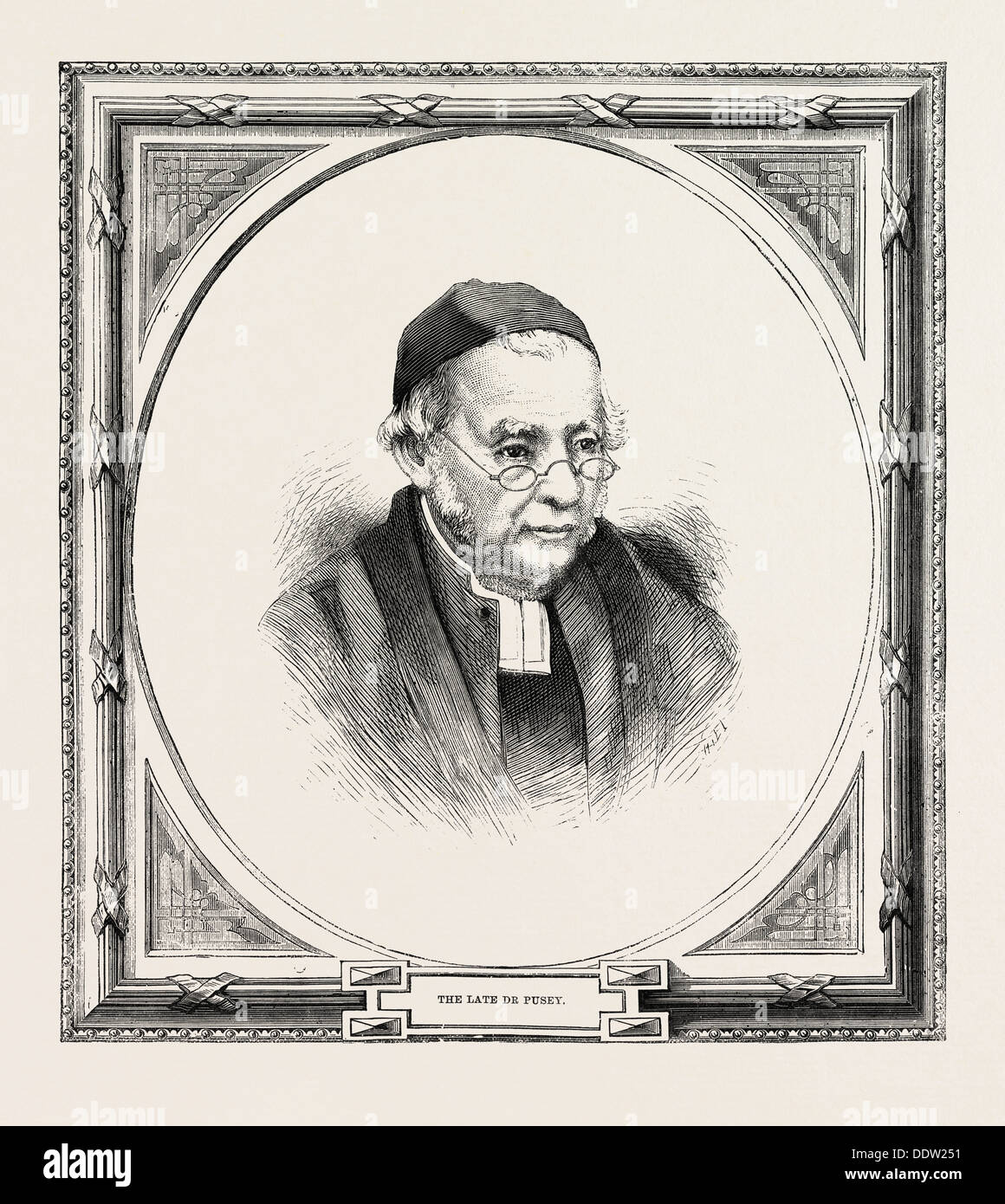 Edward Bouverie Pusey 22 Août 1800 - 16 septembre 1882 était un homme d'anglais et professeur d'hébreu Banque D'Images
