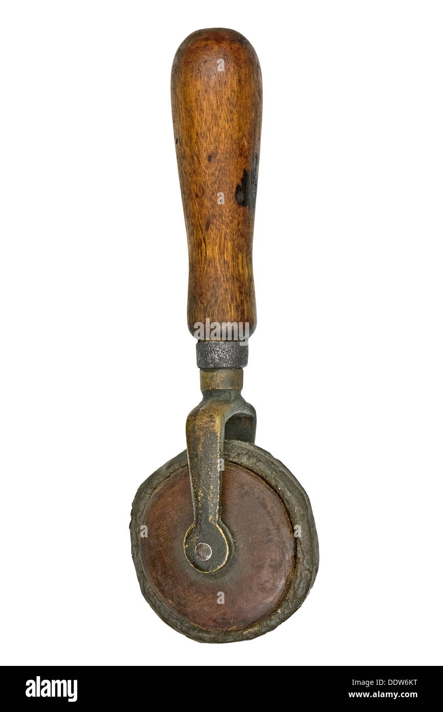 Vintage Couture rouillé sur fond blanc, chemin de détourage Banque D'Images