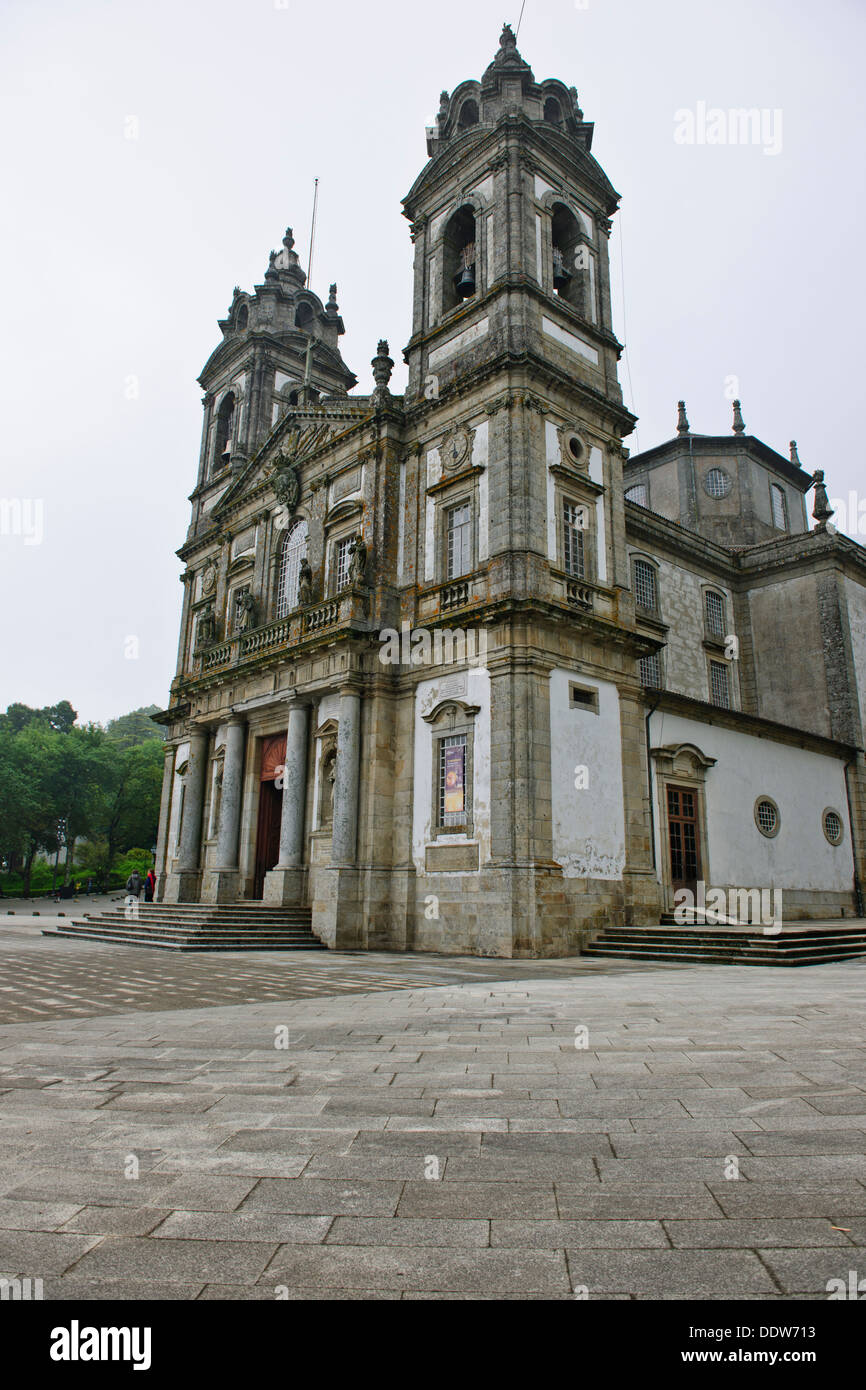 Bom Jesus de Monte StepsThis,sur la colline de la chapelle dédiée à la Sainte Croix a été reconstruite au 15ème/6ème siècles.Braga, Portugal Banque D'Images