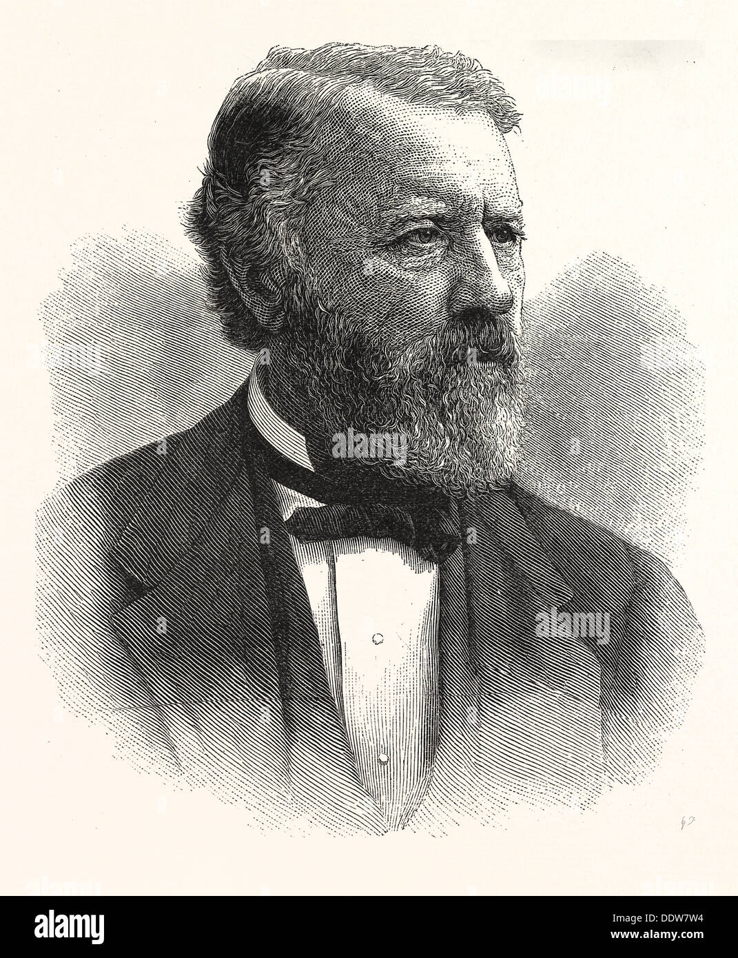 Député. ALBERT G. PORTER, le gouverneur élu, Indiana, États-Unis d'Amérique, États-Unis, UNITED STATES, AMERICAN, GRAVURE 1880 Banque D'Images