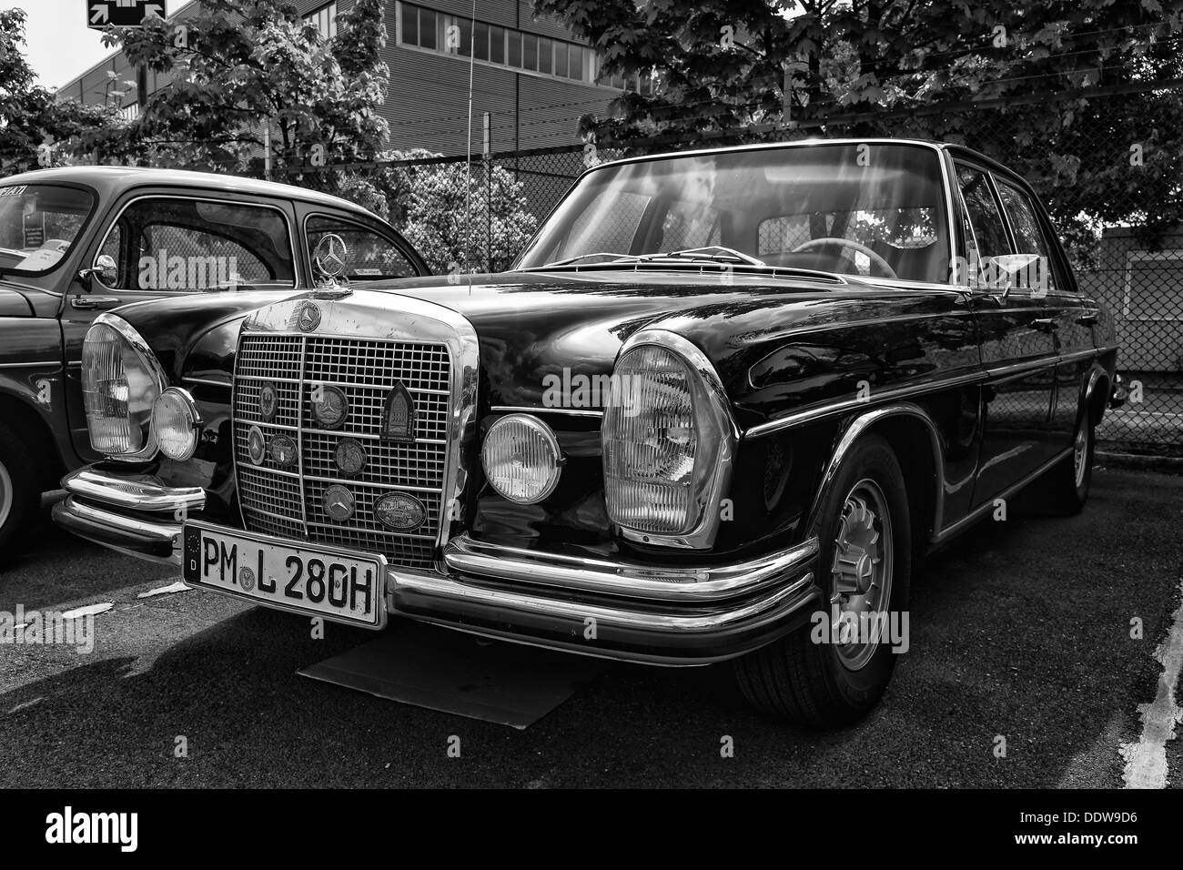 Car Mercedes-Benz W112, 300W (noir et blanc) Banque D'Images