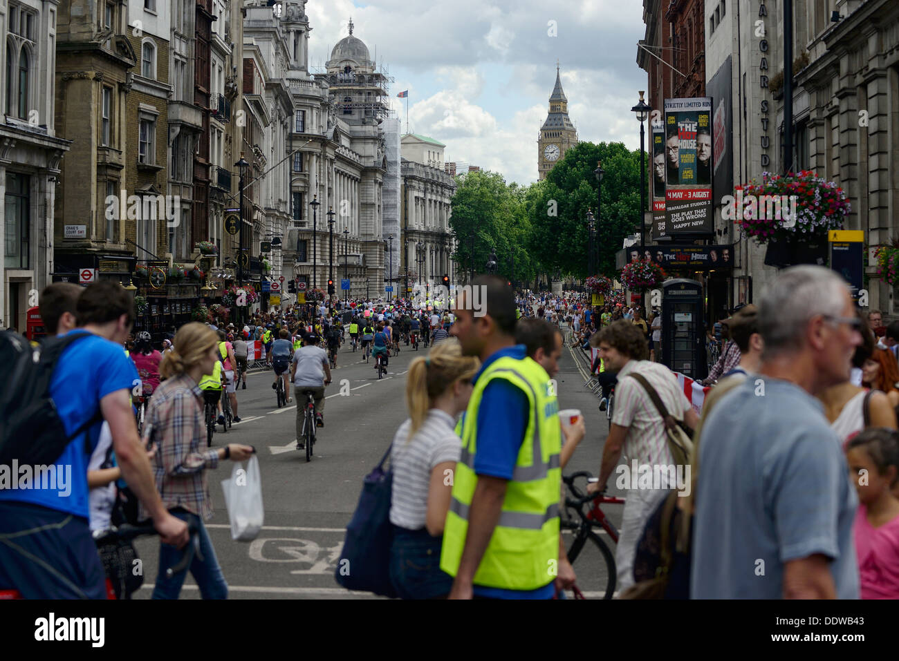 RideLondon 2013 dans les rues de la capitale anglaise Banque D'Images