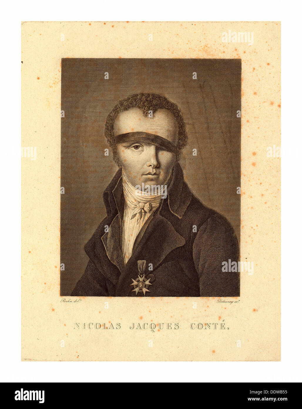 Nicolas Jacques Conté par Delaunay, SCT. Banque D'Images