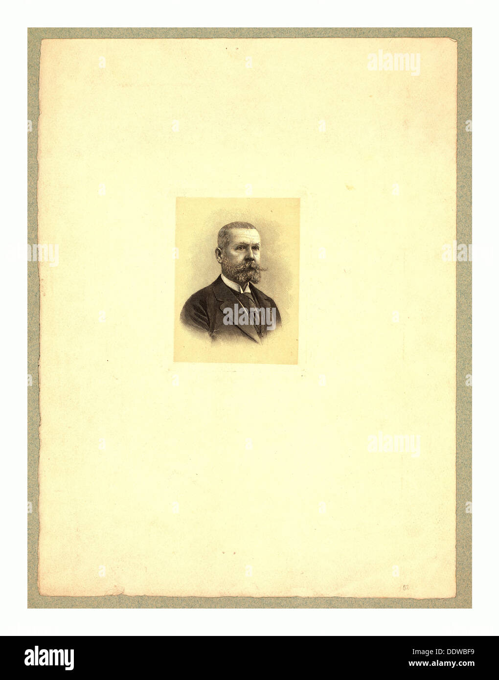 Gaston Tissandier, aéronaute français, tête-et-épaules portrait, H. Thiriat, entre 1880 et 1900 Banque D'Images