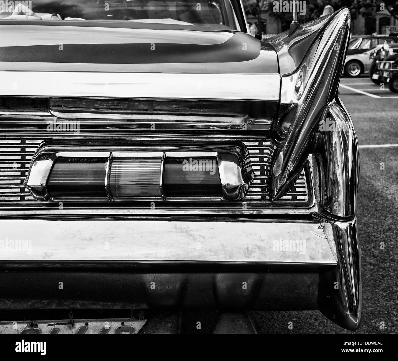 Feux de stop arrière il Lincoln Voiture Coupé Premier Custom Showcar 1960 (noir et blanc) Banque D'Images