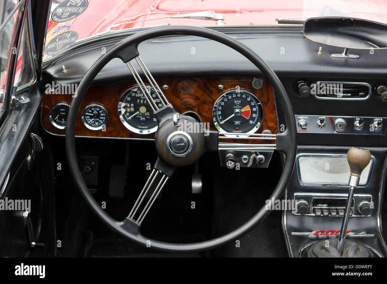 Voiture de sport britannique cabine Austin-Healey 3000 MK III Banque D'Images