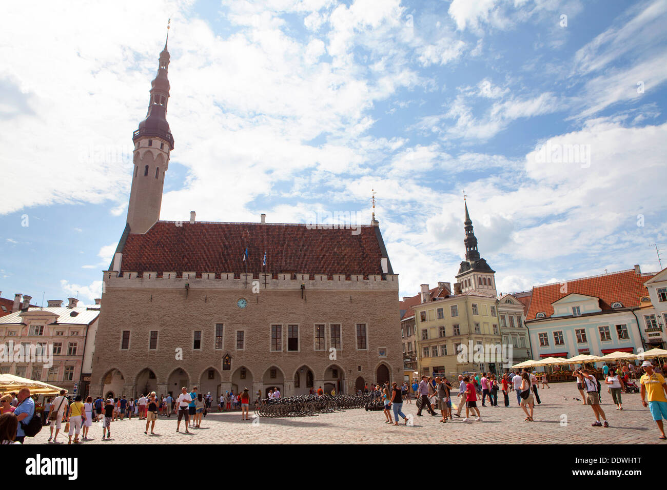 Vieille ville médiévale de Tallinn, capitale et plus grande ville d'Estonie, de l'État balte Banque D'Images