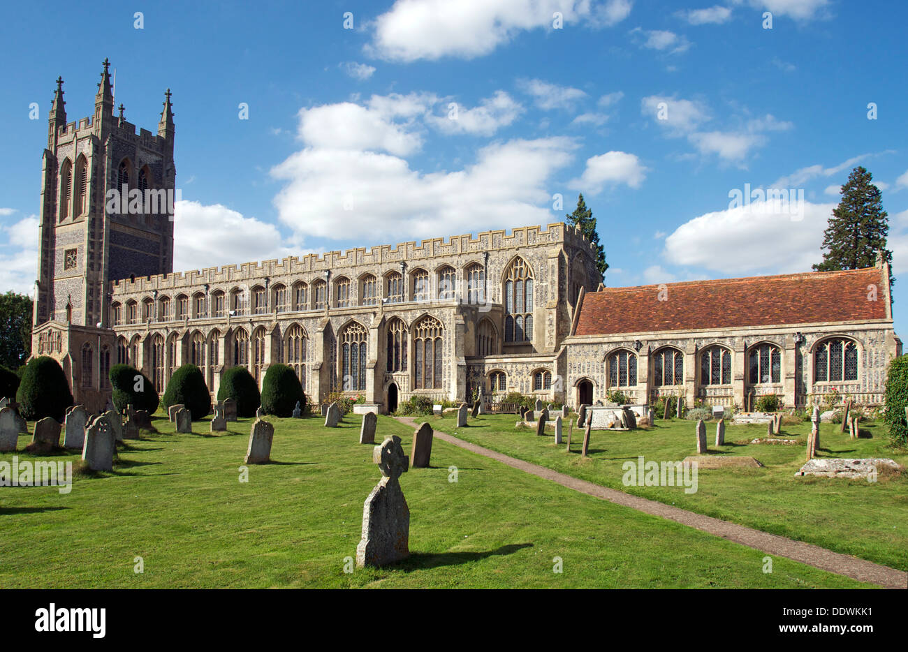 L'église Holy Trinity Suffolk Angleterre Long Melford Banque D'Images