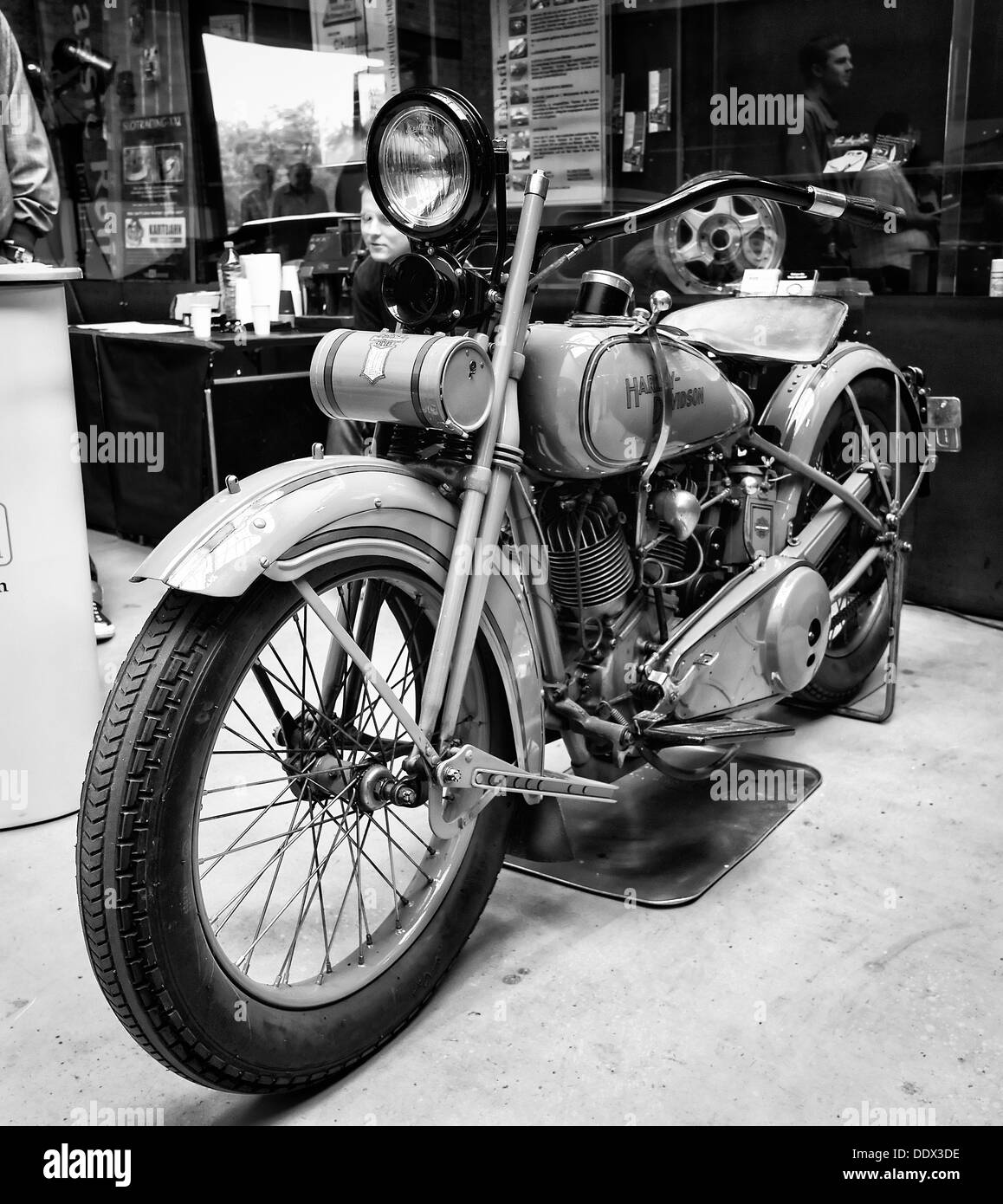 Harley-Davidson moto JDL-Racer, vers 1930 (noir et blanc) Banque D'Images