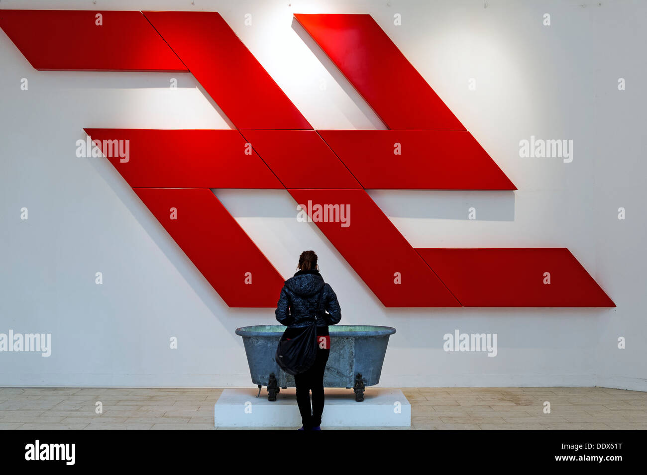 L'Europe, Italie, Vénétie, Venise, classé au Patrimoine Mondial par l'UNESCO. Exposition Biennale de Venise. Banque D'Images