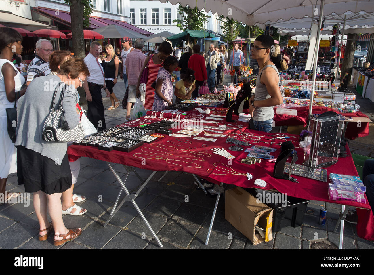 'T Zand Bruge Brugge Bruges Belgique Belgique Banque D'Images