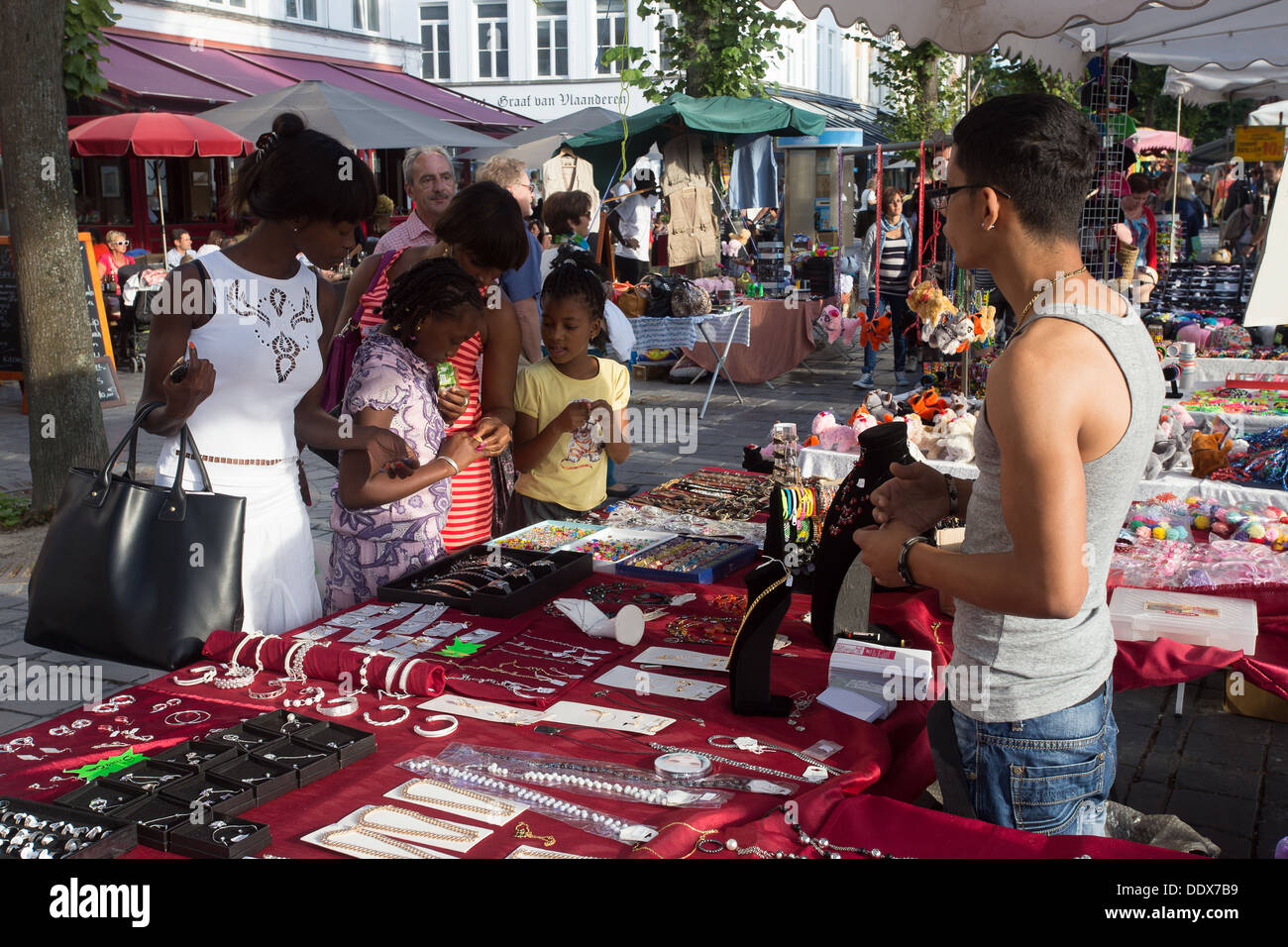 'T Zand Bruge Brugge Bruges Belgique Belgique Banque D'Images
