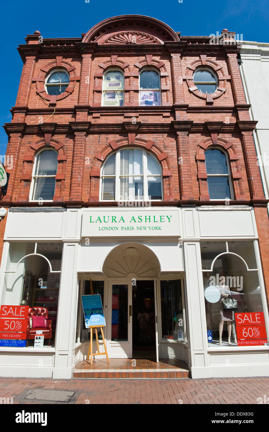 L'extérieur du grand magasin Laura Ashley dans Hereford Herefordshire Angleterre UK Banque D'Images