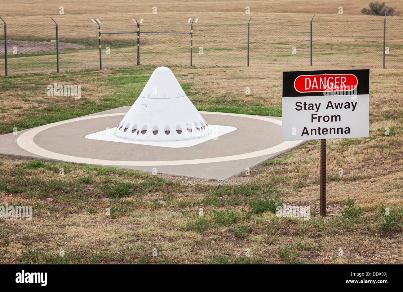 Antenne, Site Historique National Minuteman Missile, le Dakota du Sud Banque D'Images